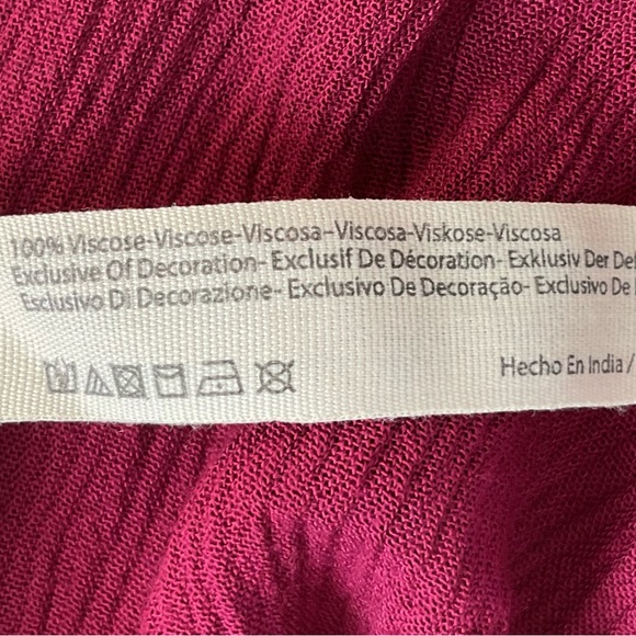 Free People Delphine Embellished Plum Purple Slip Dress Size Medium - Picture 11 of 14